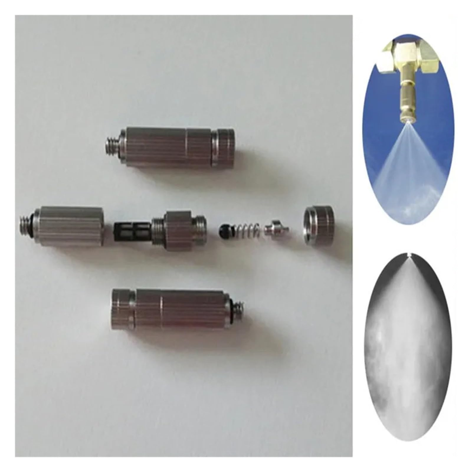 (Lot de 50 pièces) Buses de brumisation en Laiton Haute Pression Anti-Goutte 10/24 UNC 0,1/0,2/0,3/0,4/0,5 mm