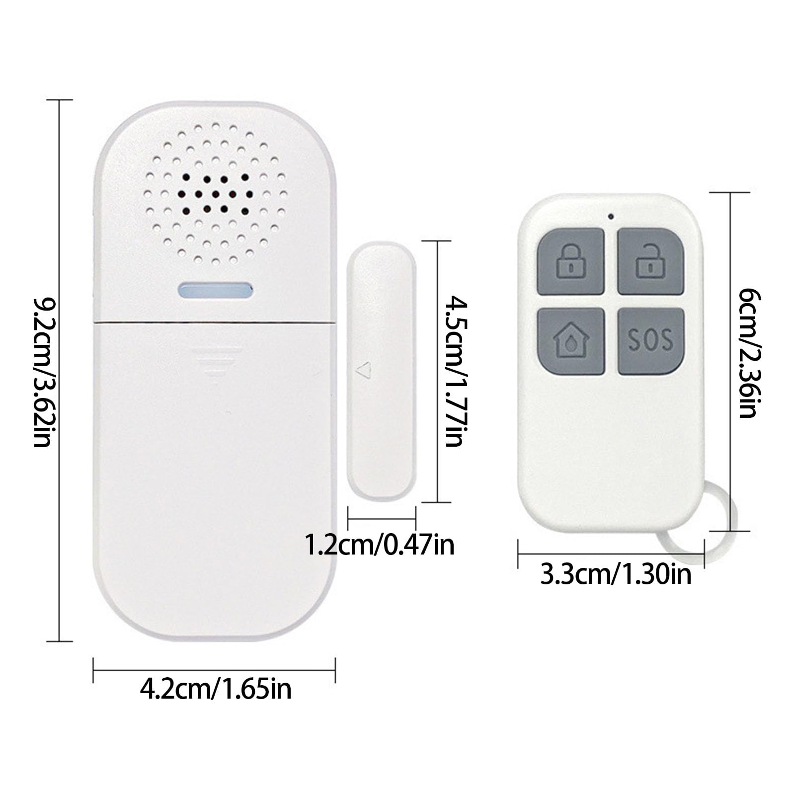 Allarme con sensori magnetici Intelligenti con Telecomando Regolabile Avviso da 130 per la Sicurezza delle finestre delle Porte I Bambini Anziani utilizzano l ' Allarme della Porta