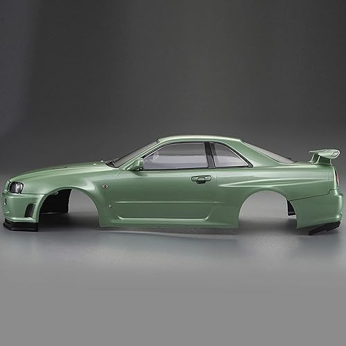 Miniatura 8 de Goolsky Killerbody 48646 (R34) Carrocería terminada para 1/10 Coche de carreras RC de turismo eléctrico DIY (Verde)