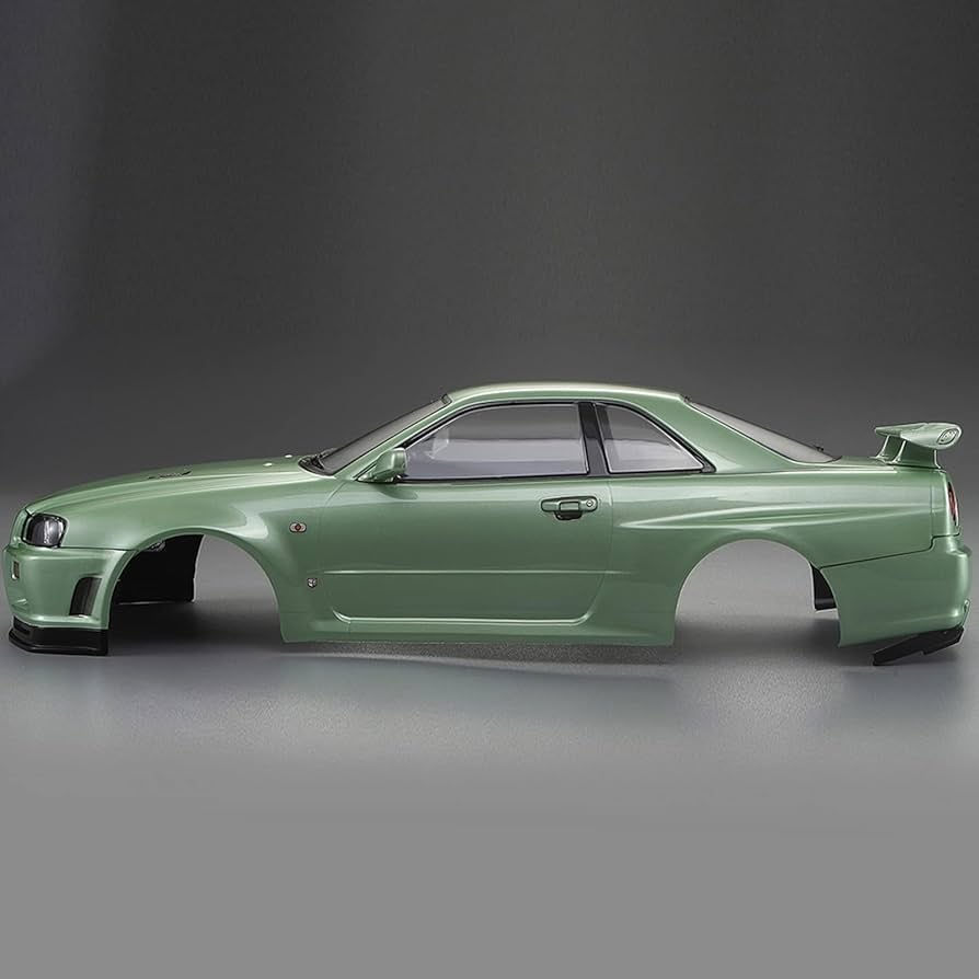 自動車 R34GT-R 1/10 REAL CRAFT BODY SERIES 1/10 GTR GT-R Skyline BNR34 RC PC drift body shell complete