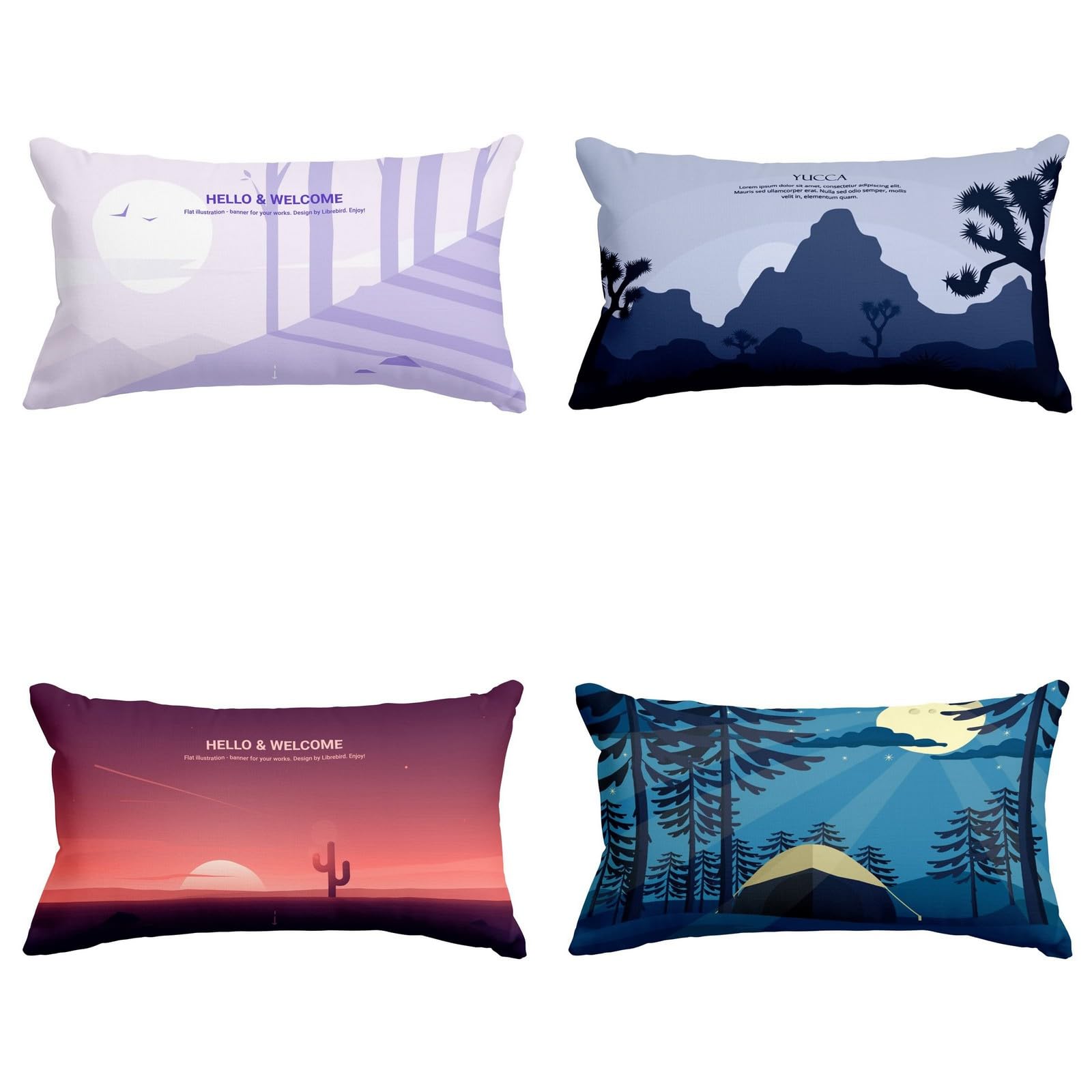 Housse de coussin manga oriental rectangulaire 50x75cm taie d'oreiller imperméable CEVAN