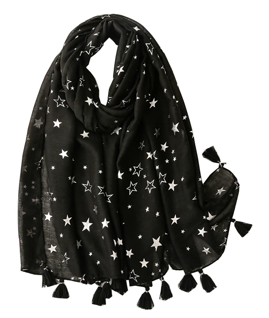 Fairygate Women's Fgsl5030 Black Scarf For Uk Scarfs Large Scarves For Uk Pashmina Scarf Wrap Stole Shawl For Weddings Bridal Bridesmaids Proms & Parties 5030