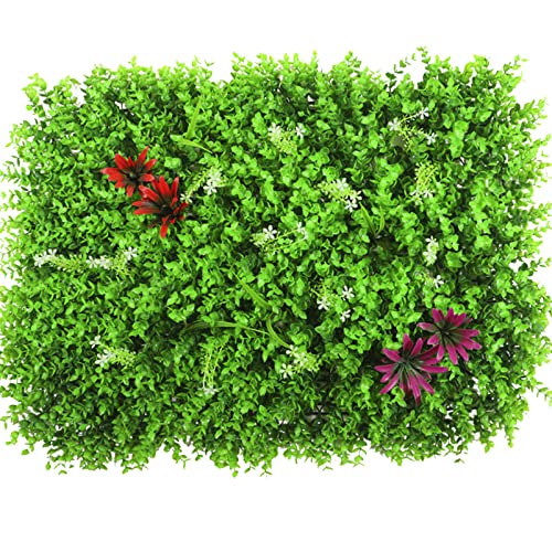 Écran de Confidentialité pour Mur d'Herbe avec Haie de Buis Artificiel Occultant