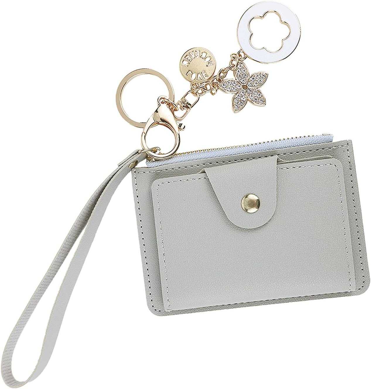 Bazasa Wristlet Wallet Bracelet Keychain Credit Card Holder