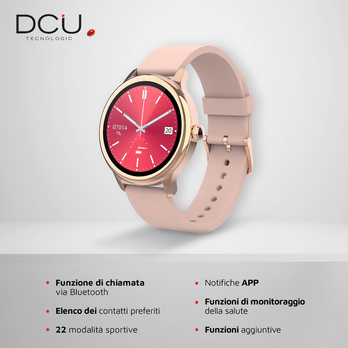 Dcu tecnologic Montres connectée Los Angeles, Rose Bikeinn
