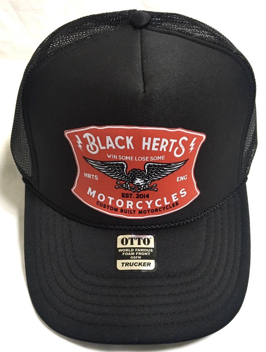 Amazon.co.jp: BLACK HERTS トラッカーキャップ ブラック OTTO