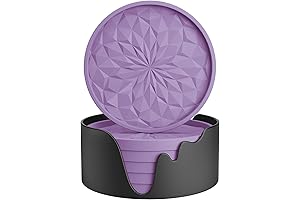 ME.FAN Silicone Coaster, Purple Dream