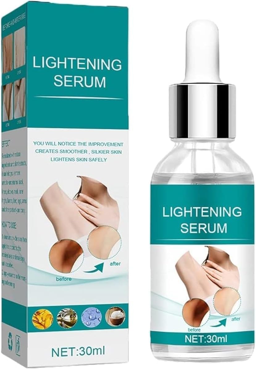 Skin Whitening Serum Skin Lightening Serum For Body Underarms Armpit Knees and Inner Thigh Dark Spot Remover Corrector Cream for Body Hyperpigmentation Treatment for All Skin Types