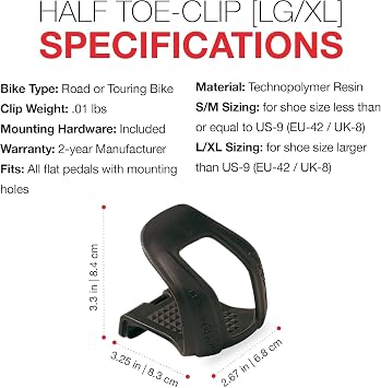 Zefal Cristophe Mountain Bicycle Half Toe Clip
