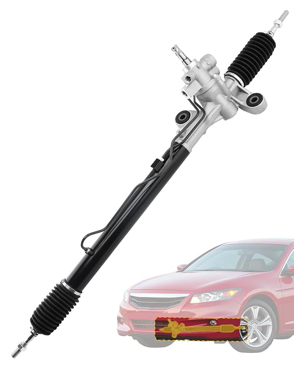 Hydraulic Power Steering Rack and Pinion Assembly, Compatible with 2008-2012 Honda Accord 2.4 3.5 L, Steering Gear Rack Kit, Replaces# 53601TE1A02, 53601TE0A02, 26-2746, 262746, 53601TA5A02 by Gledewen - Used condition - US$134.39