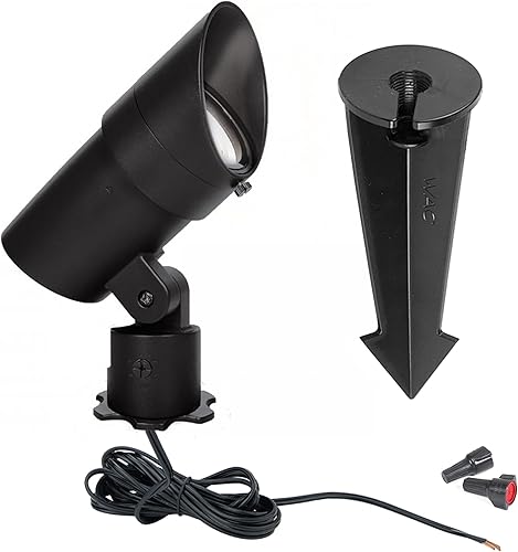 Miniatura 2 de WAC Iluminación de paisaje, luz LED de 12 V de gran tamaño con ángulo de haz ajustable y control de brillo integral, 740-2300 lúmenes, 4000 K,