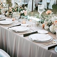 Vista 9 de IQCWOOD Platos llanos de porcelana de 8 pulgadas, juego de 6 platos planos de ensalada de postre, plato redondo moderno