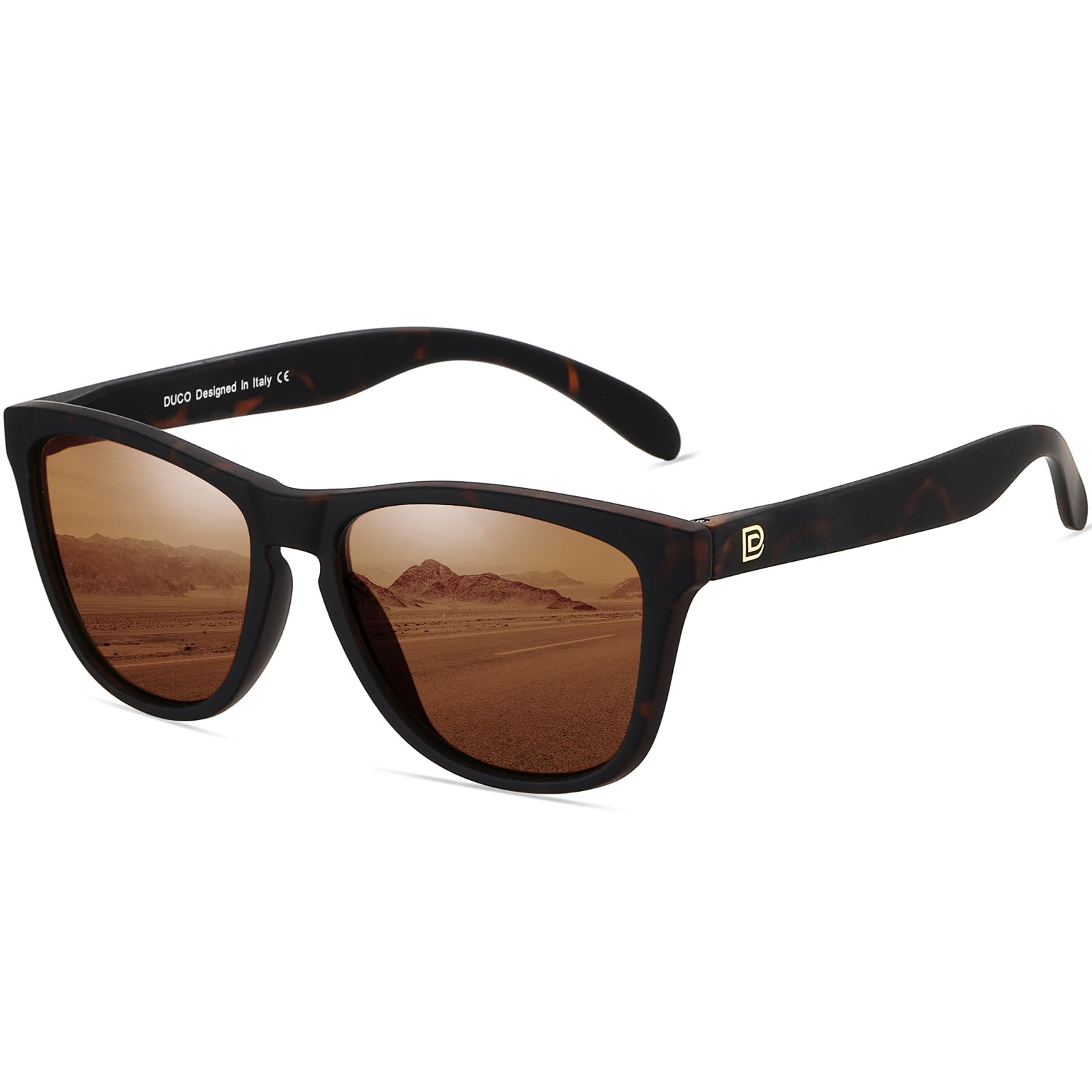 DUCORetro Round Polarized Sunglasses for Men Women Driving Sun Glasses UV400 Protection Lightweight Frame Shades 3002