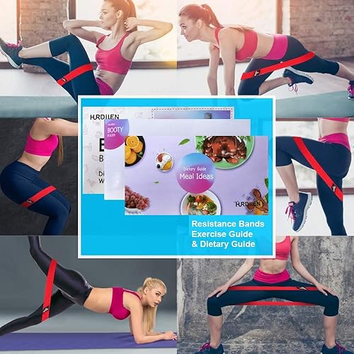 Miniatura 6 de Hurdilen Bandas de resistencia bandas de ejercicio bandas de entrenamiento bandas de resistencia anchas bandas de resistencia para la cadera para