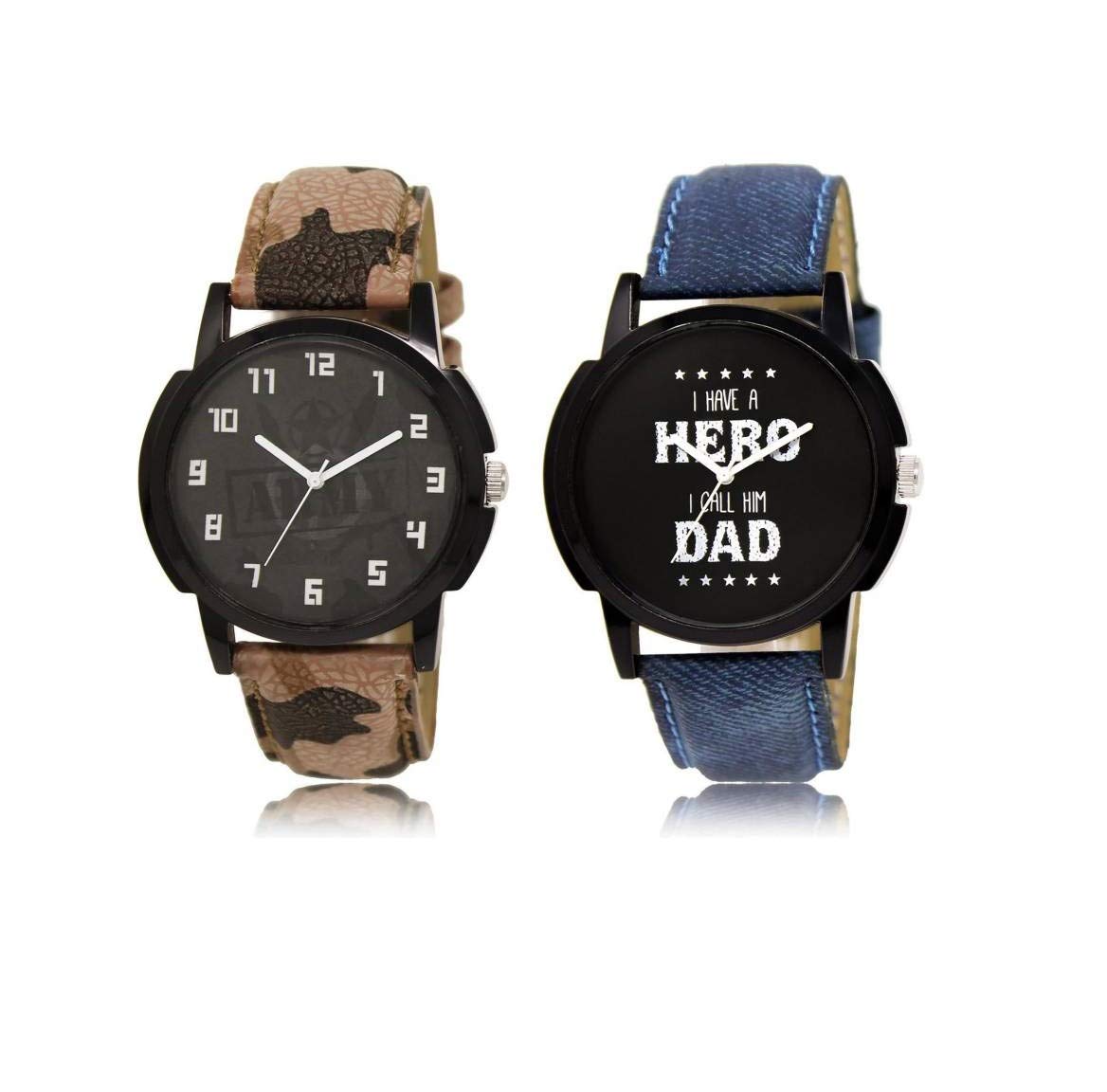RPS FASHION WITH DEVICE OF R Hero Dad and Army Analogue Black Dial Mens Watch -Combo Set of 2 (B07LDNK4TR) Amazon Price History, Amazon Price Tracker