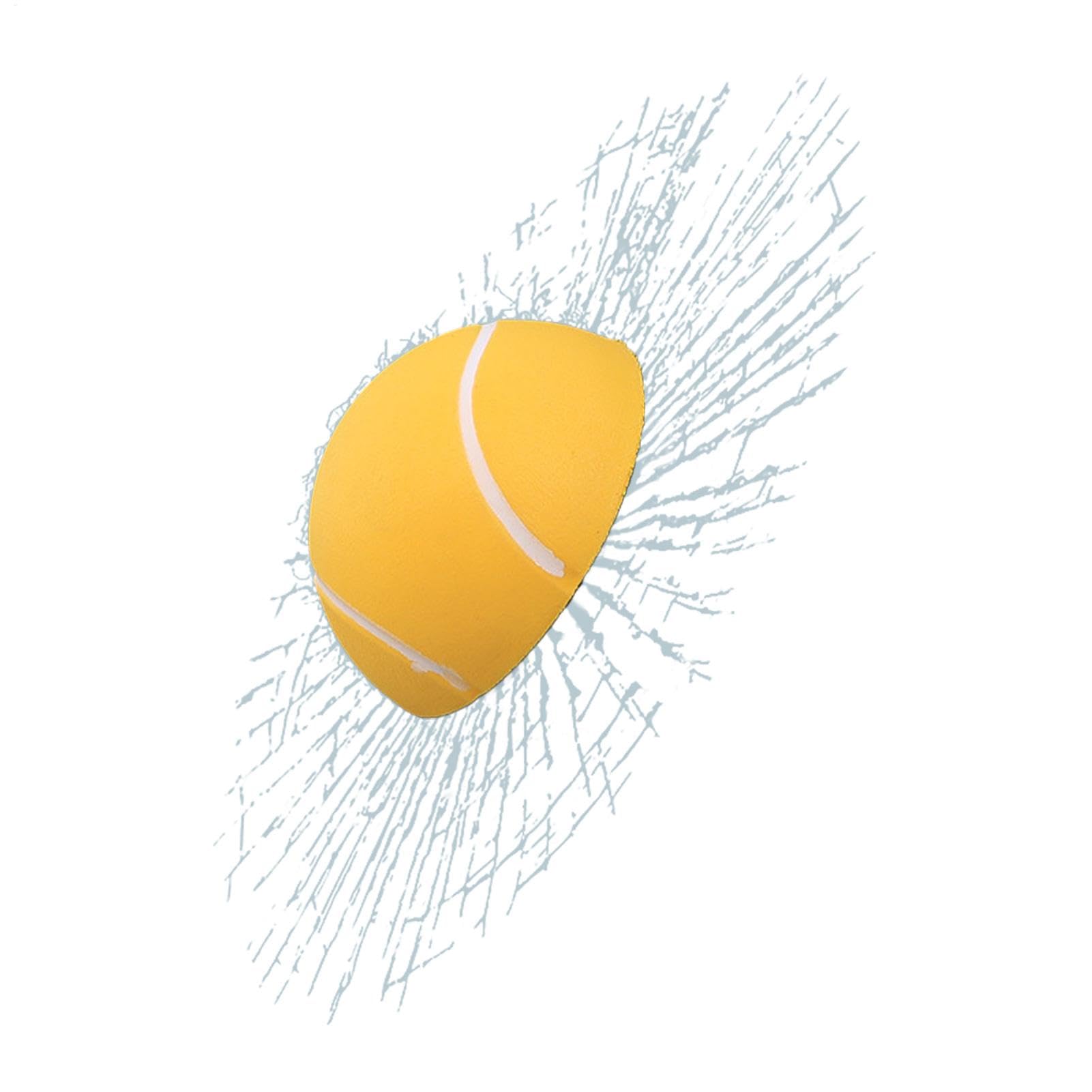 Calcomanías 3D de broma para vidrio de ventana, diseño de pelota de tenis, parabrisas trasero de coche, decorativas para el hogar