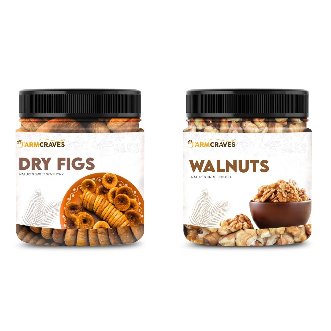 FARMCRAVES Premium Dry Fruits Combo Pack (1000g) | Whole Anjeer/Fig (500g) + Walnut (500g) | Healthy Dry Fruit Snack Combo (B0CHBQYTW7) Amazon Price History, Amazon Price Tracker