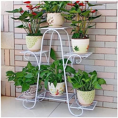 R2H Gallery Multi Tier Iron Metal Plant Stand For Balcony Outdoor Indoor Plant Holder Home Decor Item Flower Pot Holder ( 6 Tier ) (White) (B0DC16Z9GC) Amazon Price History, Amazon Price Tracker