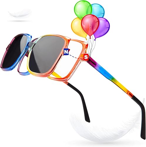 Magnetic Bifocal Reading Glasses for Men Women, clic reading glasses Optional with Night Vision Lenses Driving