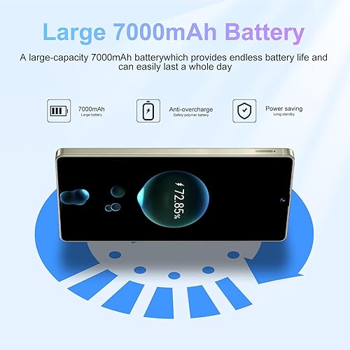 Miniatura 6 de Teléfono Android I25 Ultra desbloqueado, 12 GB de RAM+512 GB, pantalla HD de 6.99 pulgadas, 7000 mAh de larga duración, Snapdragon 8 Gen3, cámara