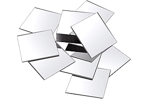 3 Inches Mini Size Acrylic Square Mirror Stickers
