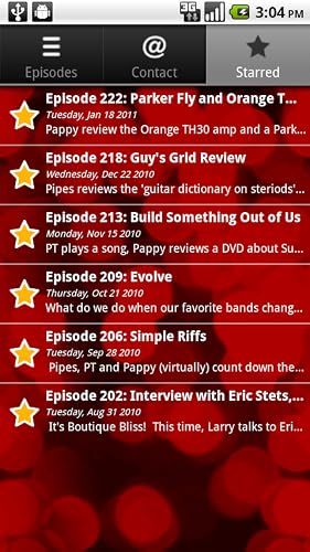 Six String Bliss Podcast App – vue 5