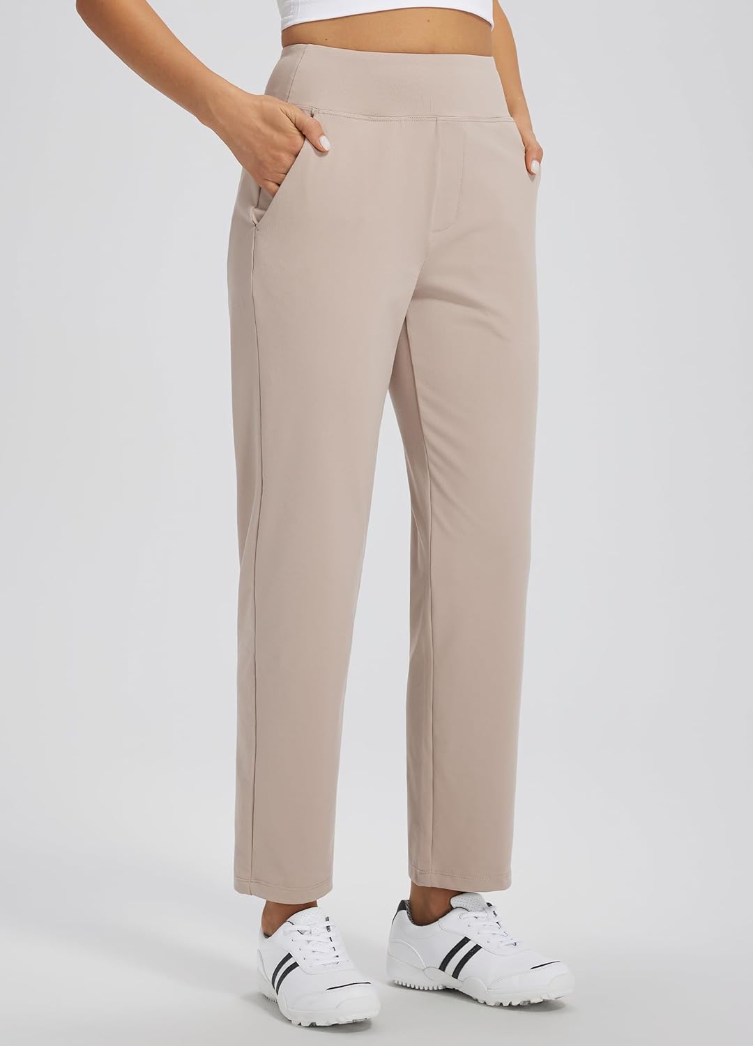 Libin Womens Casual Travel Pants 7/8 Stretchy Golf Pants Ankle Dress Pant Slacks Athletic Workout Sweatpants with 4 Pockets - Image 2