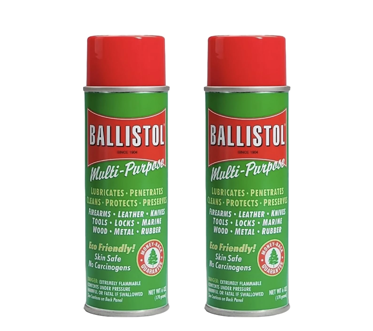 Balistol Multi-Purpose Non-CFC Aerosol Can Lubricant Cleaner Protectant 6 oz, 2 Pack