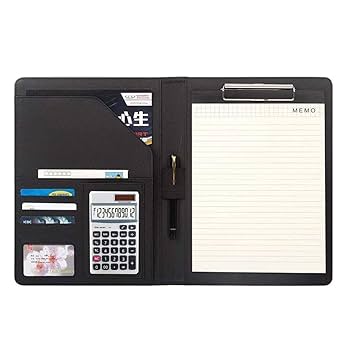 計算機付きブラウン高級クリップボード　格安　 美品 計算機付きブラウン高級クリップボード 格安 美品