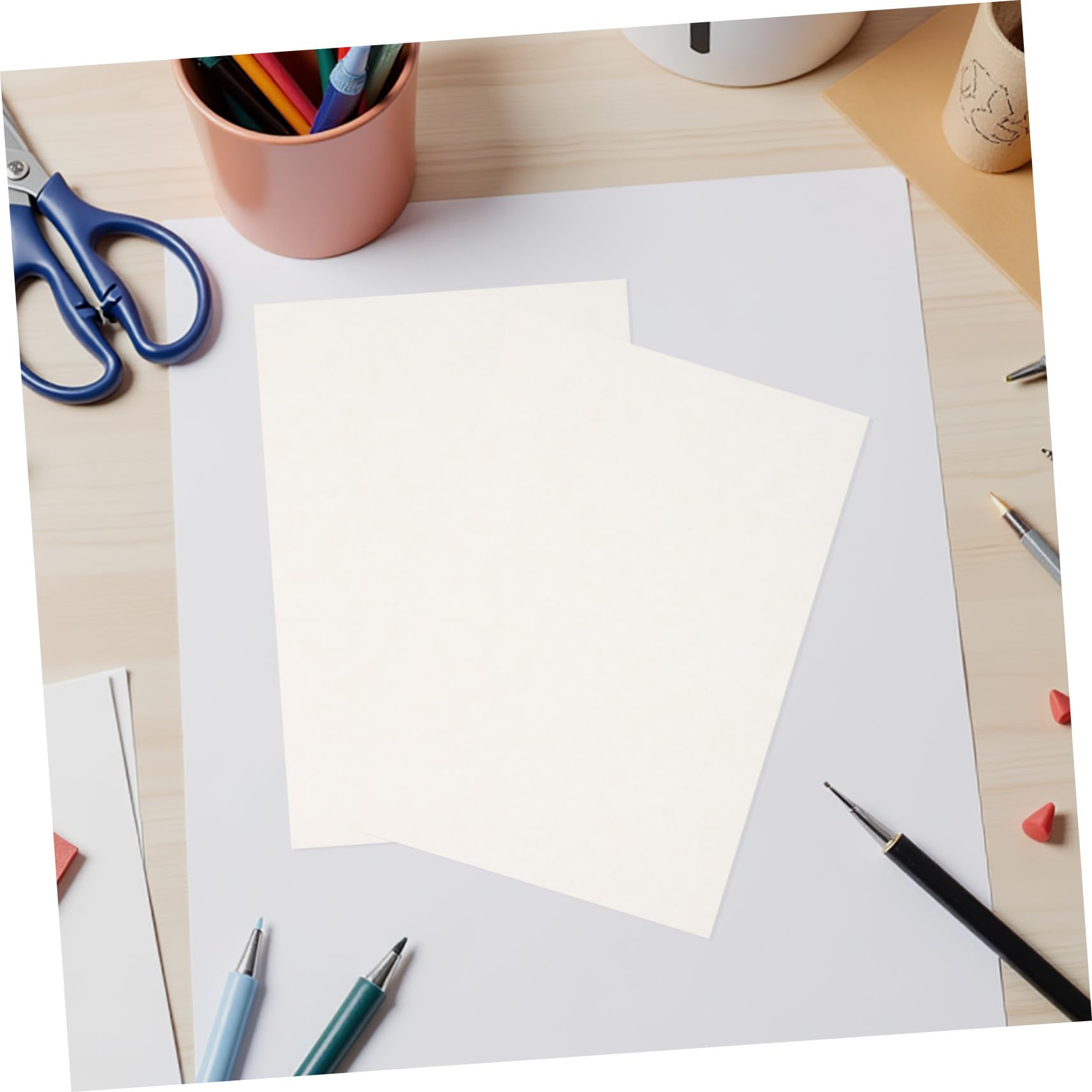 UTHCLO 50 Piezas Xuan Paper Doble para Caligrafía y Pintura con Pincel Papel de Arroz Grueso para Escritura Dibujo y Práctica Artística para Estudiantes y Artistas