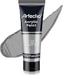 Ensemble de peinture acrylique professionnelle Artecho, 8 couleurs primaires (120ml) tubes, peintures d'art pour peinture sur toile, roche, pierre, bois, tissu, fournitures d'art pour artistes professionnels, adultes, étudiants, enfants