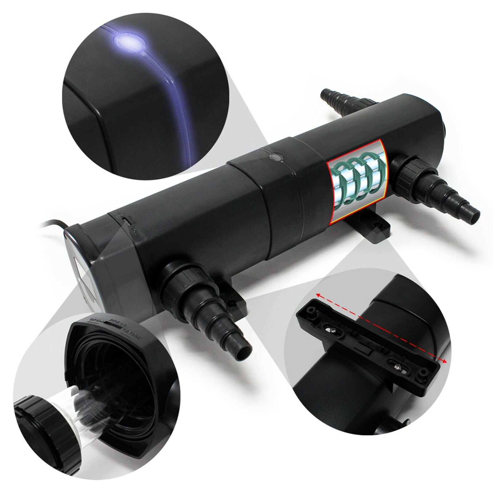 Kit filtro 36 watt pompa 6000 litri all'ora tubo 5 m 16_0001865
