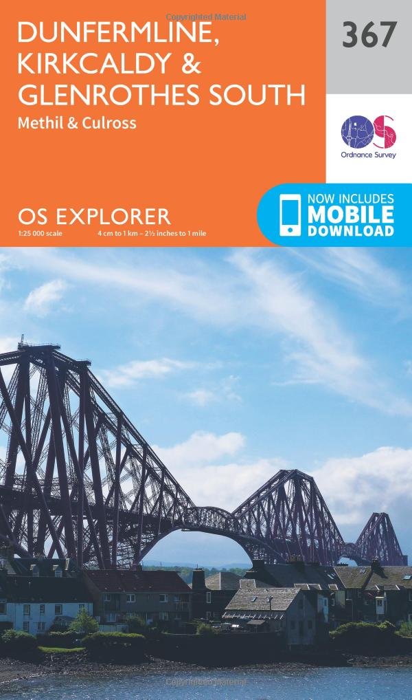 Dunfermline, Kirkcaldy & Glenrothes South Map | Methil & Culross | Ordnance Survey | OS Explorer Map 367 | Scotland | Walks | Hiking | Maps | Adventure