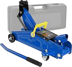 Macaco Jacaré Hidráulico 2 Toneladas com Maleta Reforçada, Base Estável e Rodas, Ideal para Carros, SUVs e Veículos Leves, Portátil e Fácil de Usar Pratiarejo