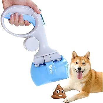 out one handed dog poop scoop