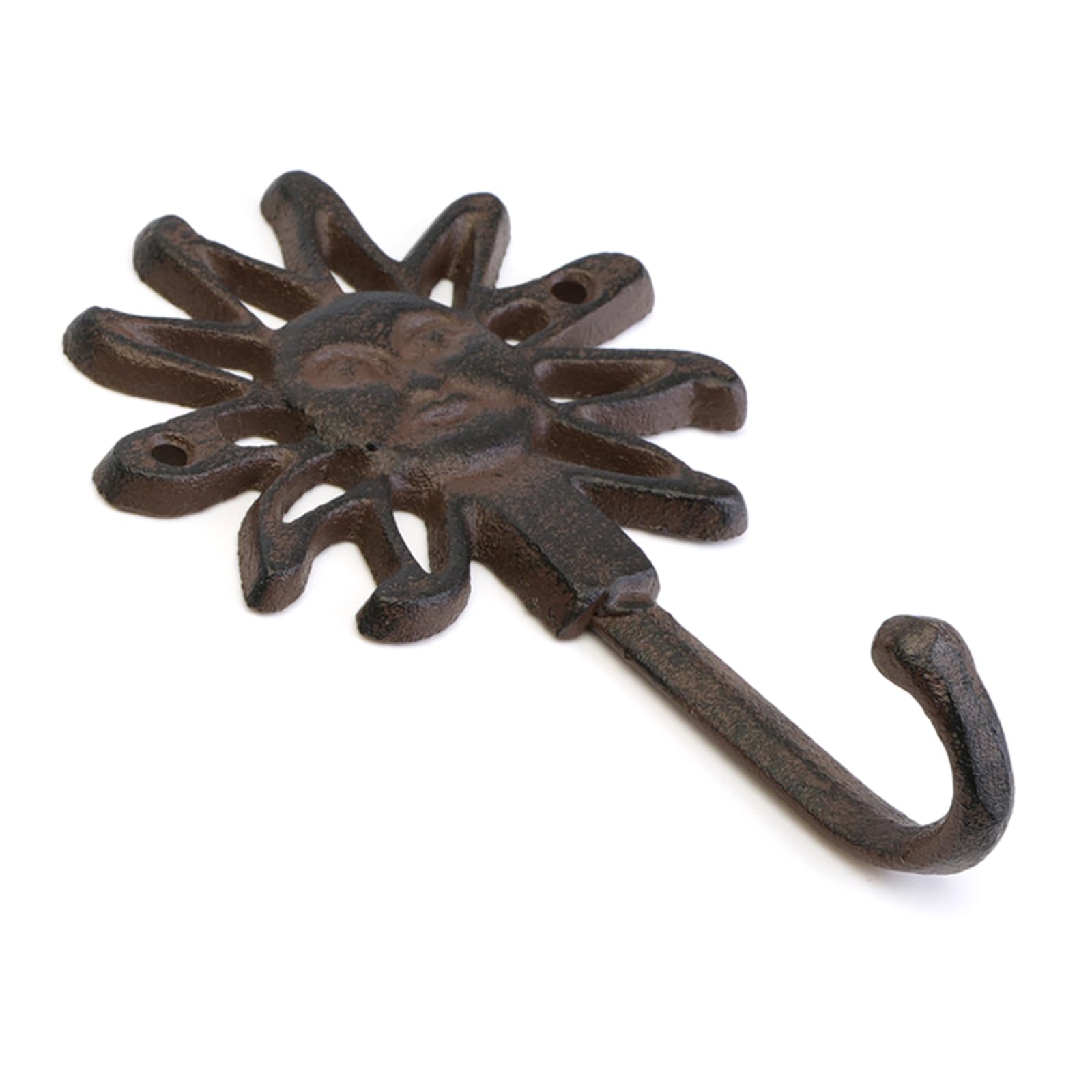 Zbiianxer Sun Creative Cartoon And Star Iron Wall Hook For Home Decoration Cast Iron Materials Hanger For Garden Multifunctional Wall Hook