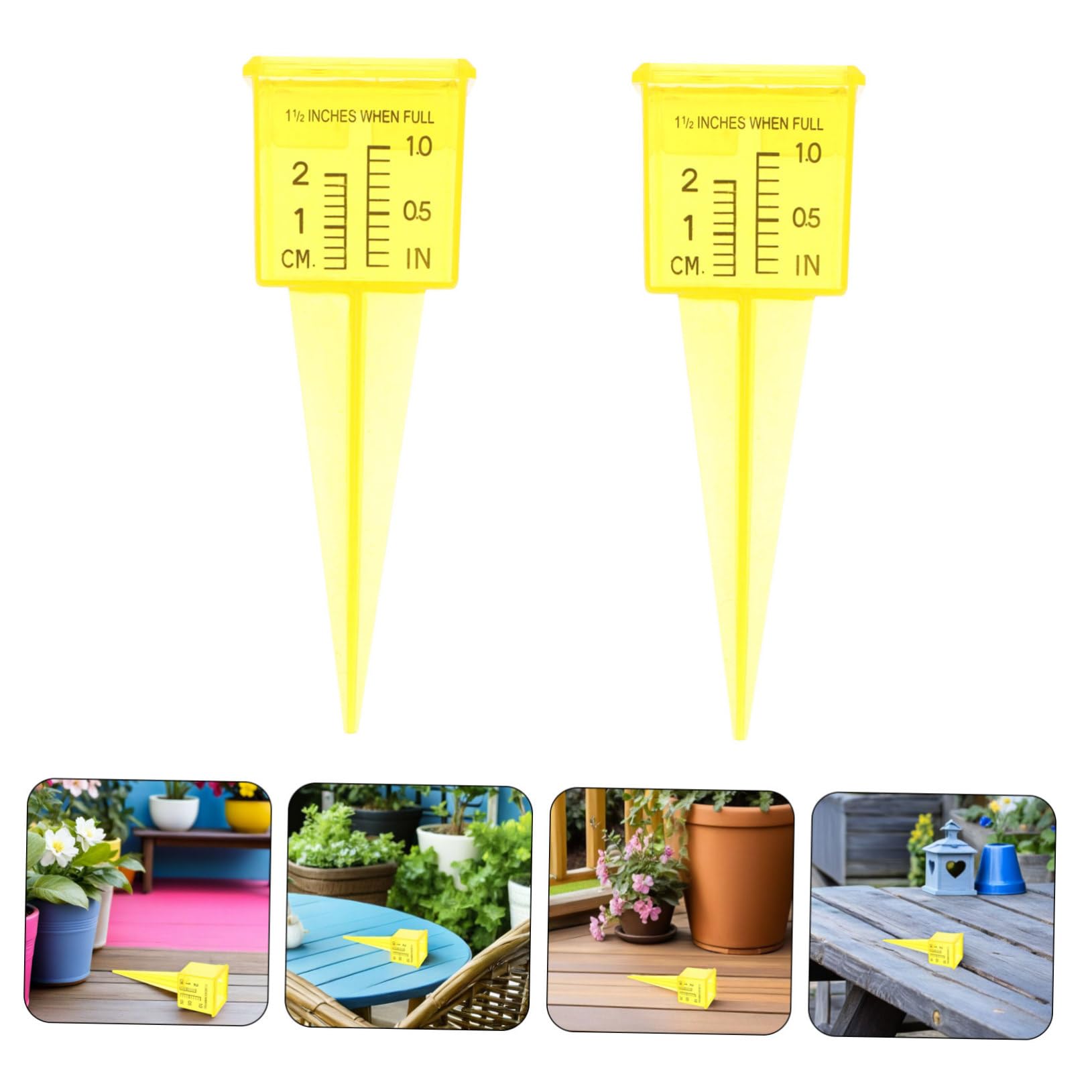 BESPORTBLE Lot de 20 Compteurs d'eau pour Pelouse Pluviomètre Et Jauge De Neige pour Arroseur De Jardin Pluviomètre Extérieur Jauge De Niveau d'eau
