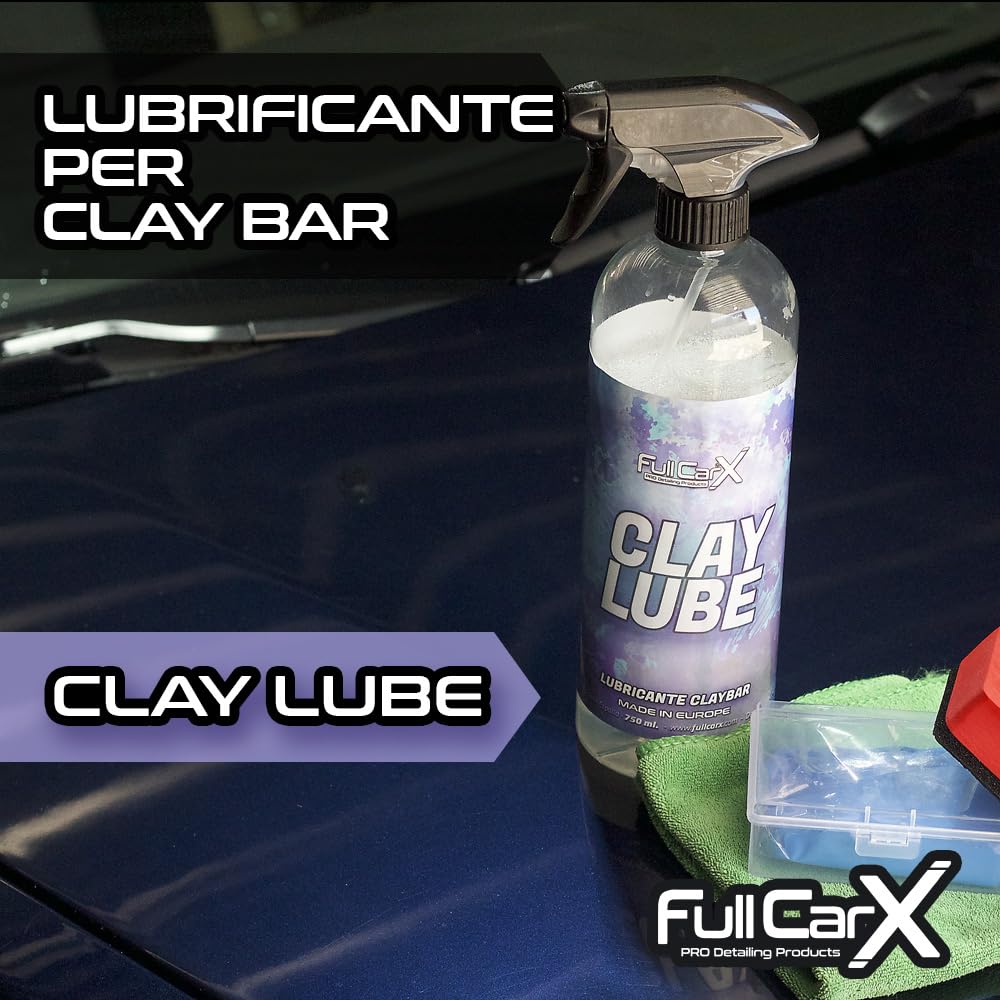 FULLCARX Clay Lube 5Ll Lubrificante per Barre di Argilla Claybar, Decontaminante Carrozzeria Auto, Formula Speciale, Grandi Prestazioni, Efficace e Sicuro, Prodotto Pulizia Professionale Detailing