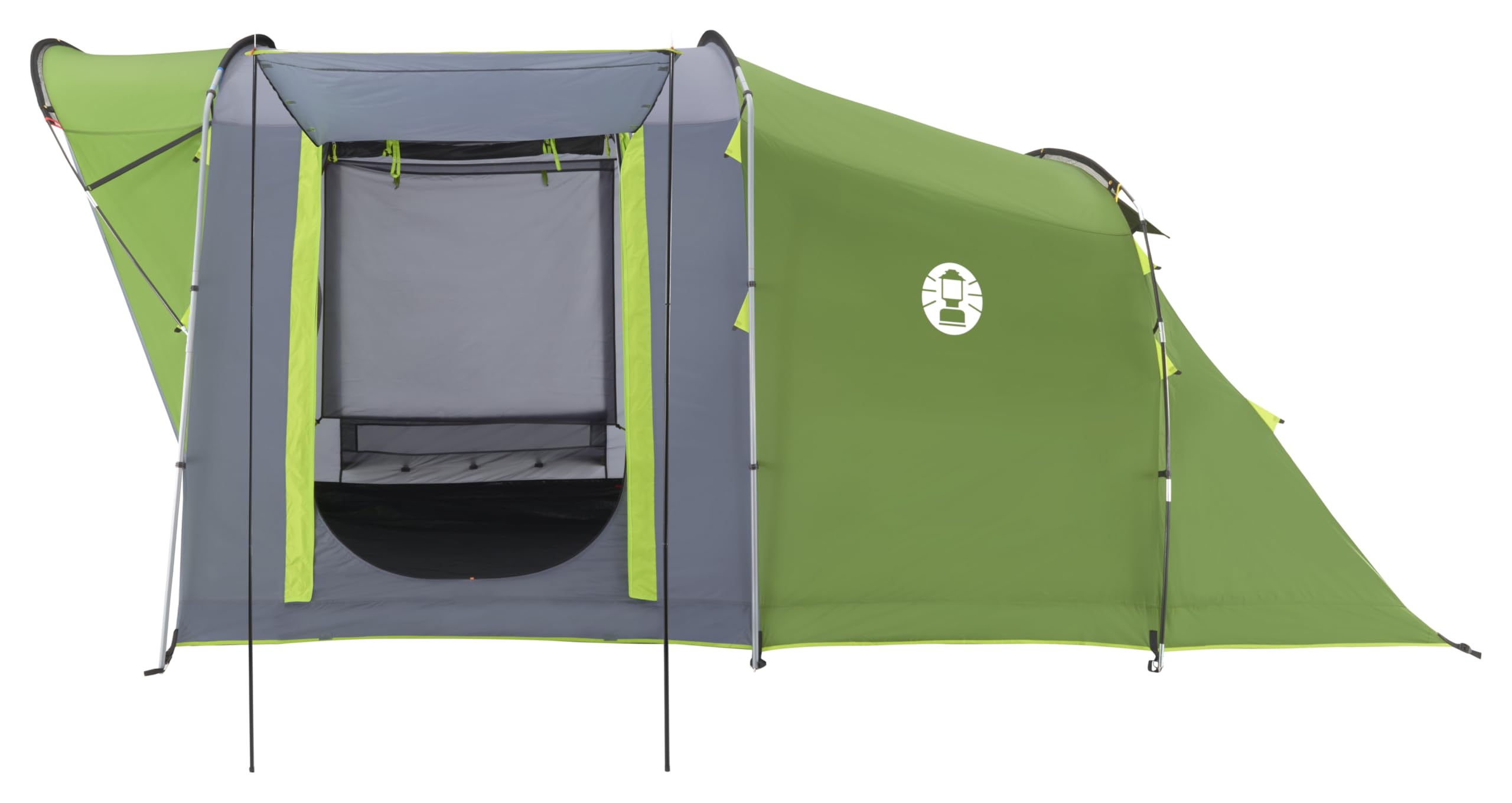 Coleman Oak Canyon - Tienda de campaña para 4 personas, túnel familiar para 4 personas con 2 dormitorios y sala de estar especiales oscurecidos, tienda de campaña para 4 personas, impermeable de 4500