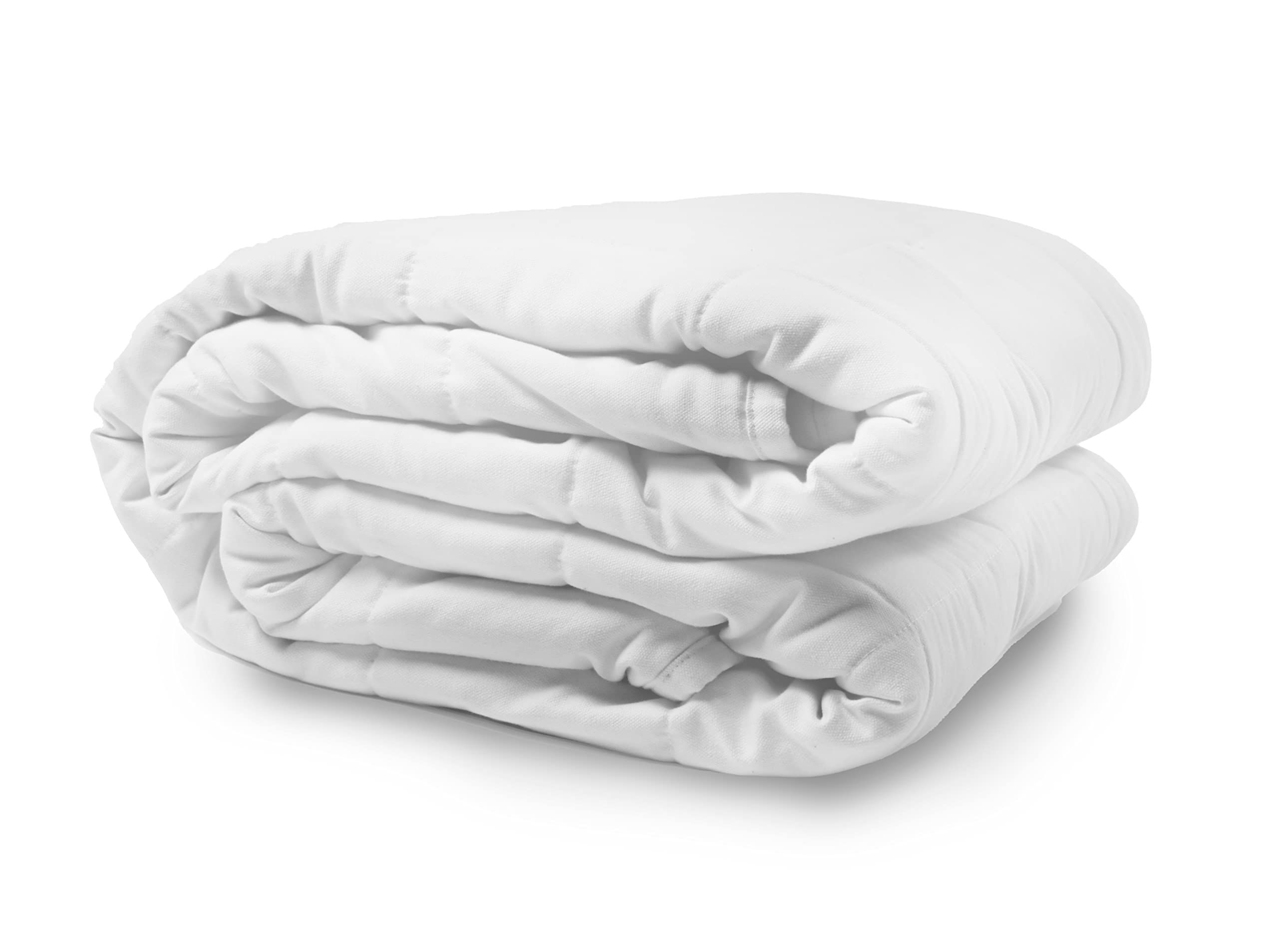 12lbs Imperturbable Weighted Blanket | Fully Washable and Bleachable | for Indoor and Outdoor Use | Firm and Comforting, Brilliant White, Double XL
