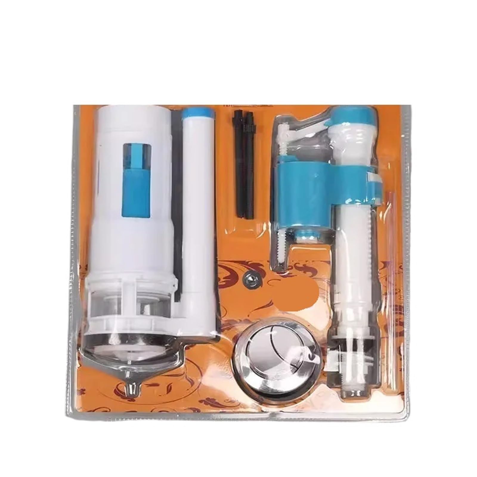 Dqzrtueca White-Set Toilet Tank Flush Water Inlet Drain Float Accessories White