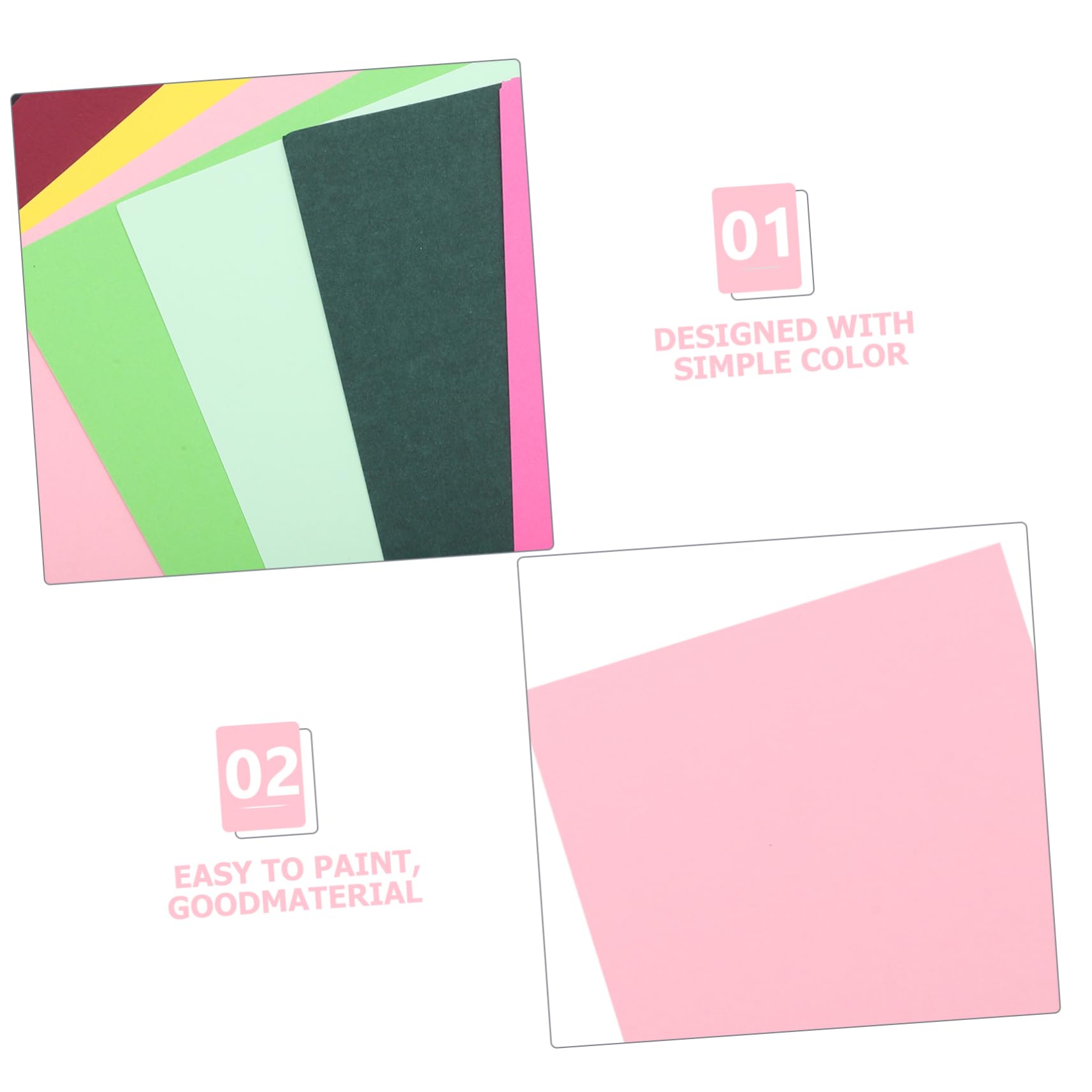 DIYEAH Cartoncini Colorati A4 Spessi, Carta Artigianale per Scrapbooking e Decoupage, 100 Fogli per Progetti Fai da Te e Lavori Creativi