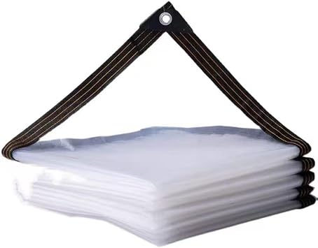 The Transparent Waterproof Fabric is Multi-Functional for Outdoor use, Covering Chicken coops, Farms, Gardens and Raincoats11x18 FT
