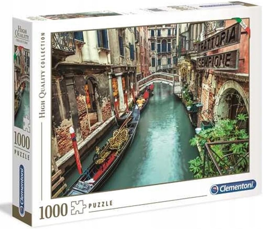 Clementoni Collection 39458 - Venice Canal Puzzle for Adults and Children - 1000 Pieces, Ages 10 Years Plus