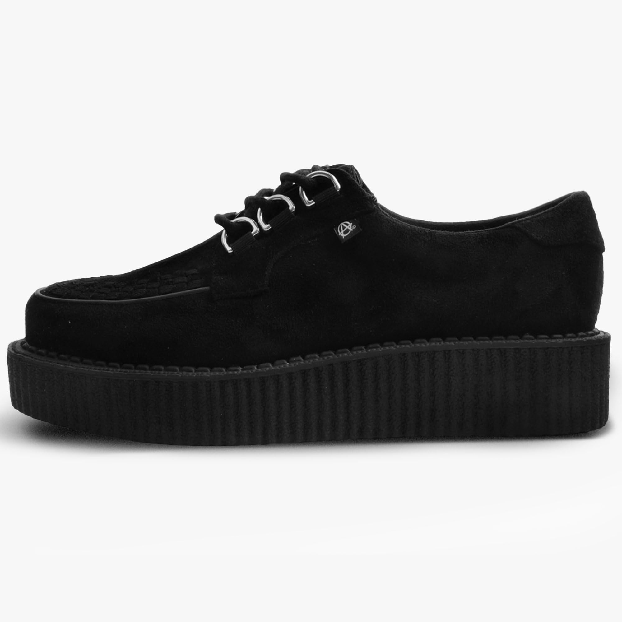 T.U.K. Anarchic Creeper - Scarpe da Uomo e da Donna - Scarpe Punk, Gotiche e Rocker - Scarpe Stringate
