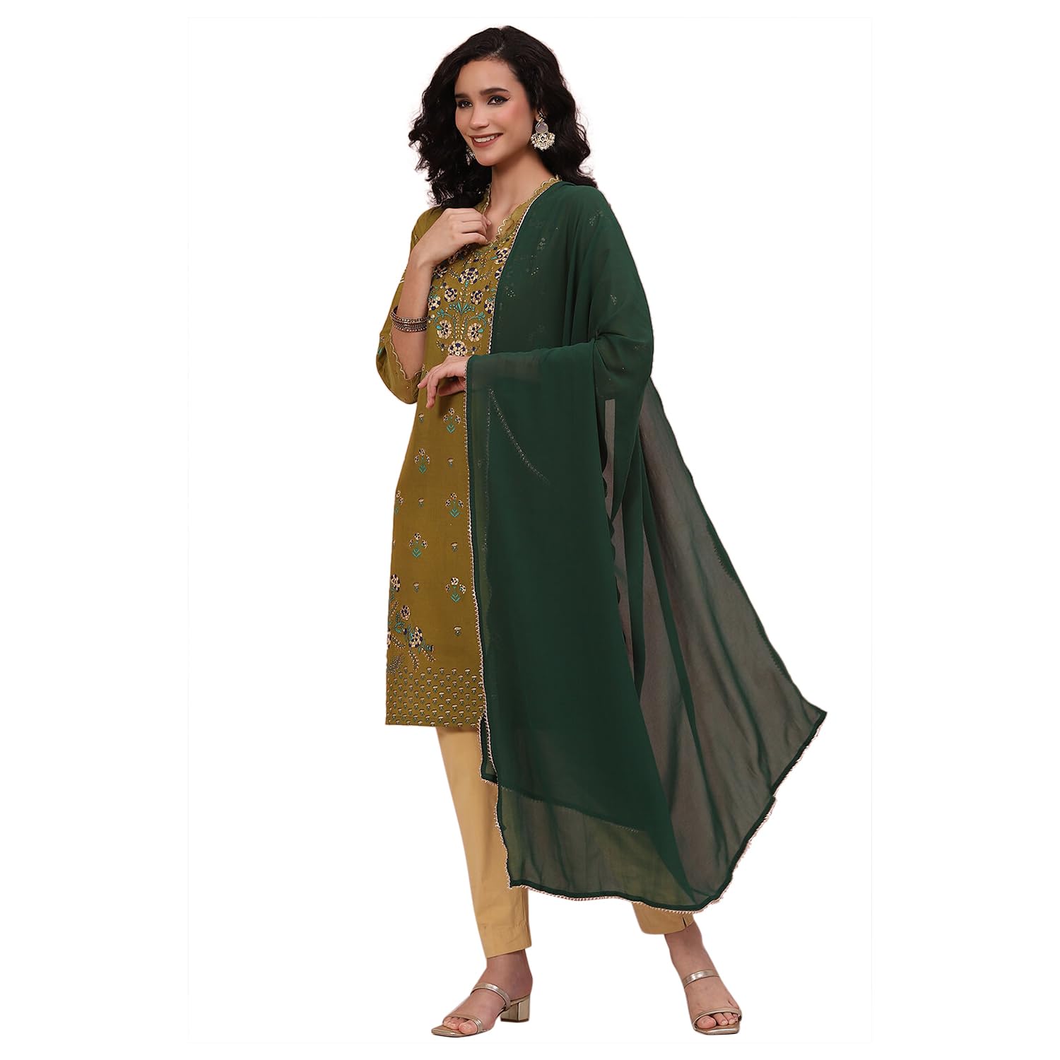 rangriti Navy Blue Art Silk Dupatta For Women-picture-11