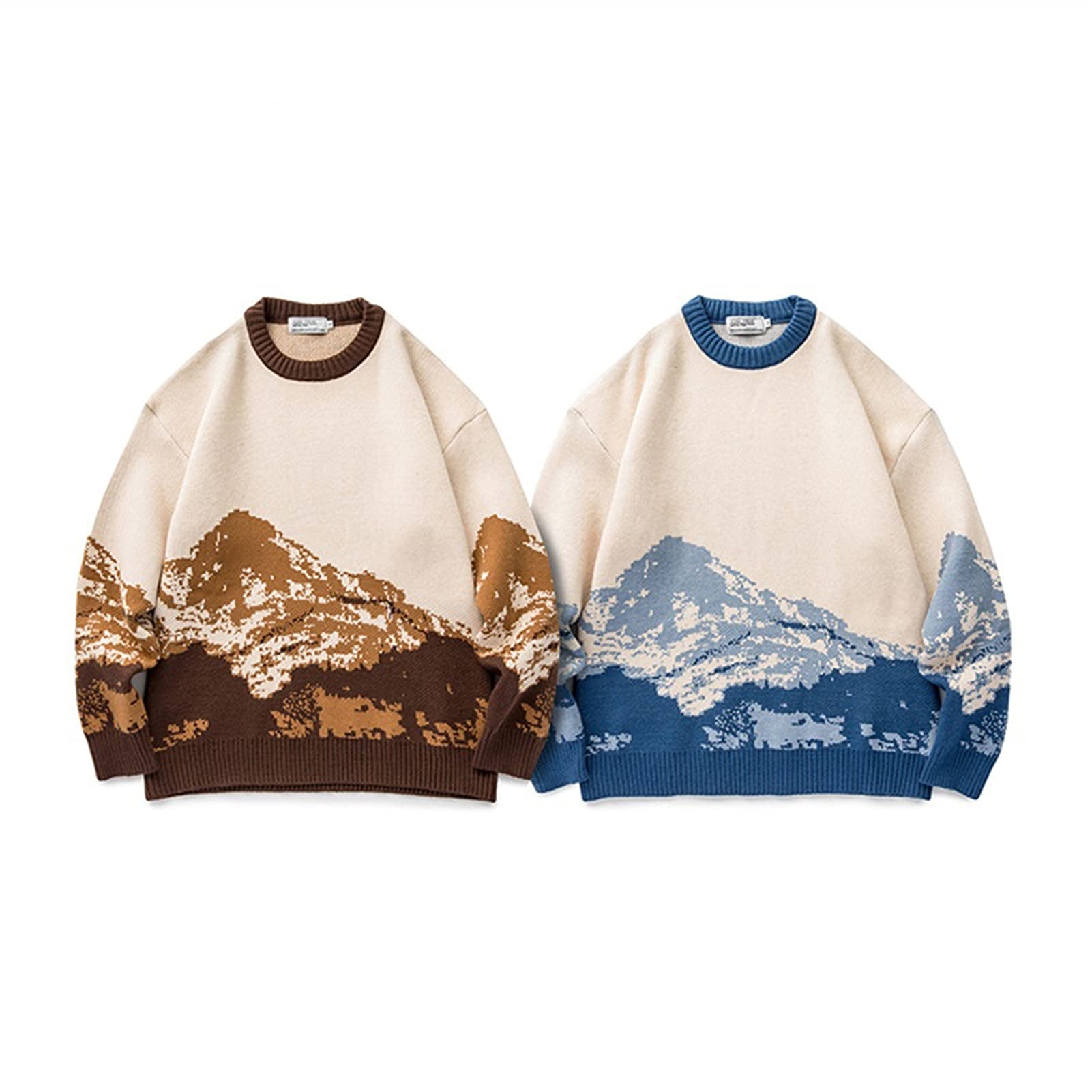 pullover hombre Jóvenes Hombres Montaña Sujetadores de Invierno Suéter Mens Suéter Vintage Ropa sueter para hombres