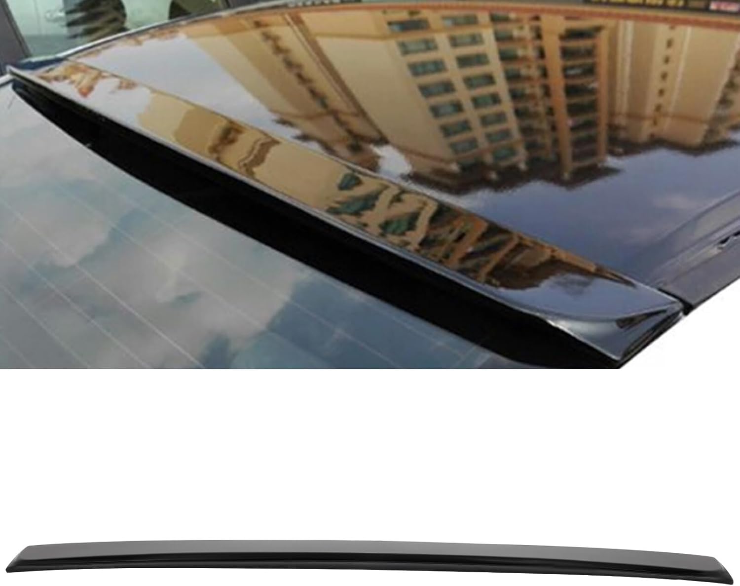 SCITOO Roof Spoiler Fits for 2003-2007 for Honda Accord Glossy Black Rear Window Roof Spoiler