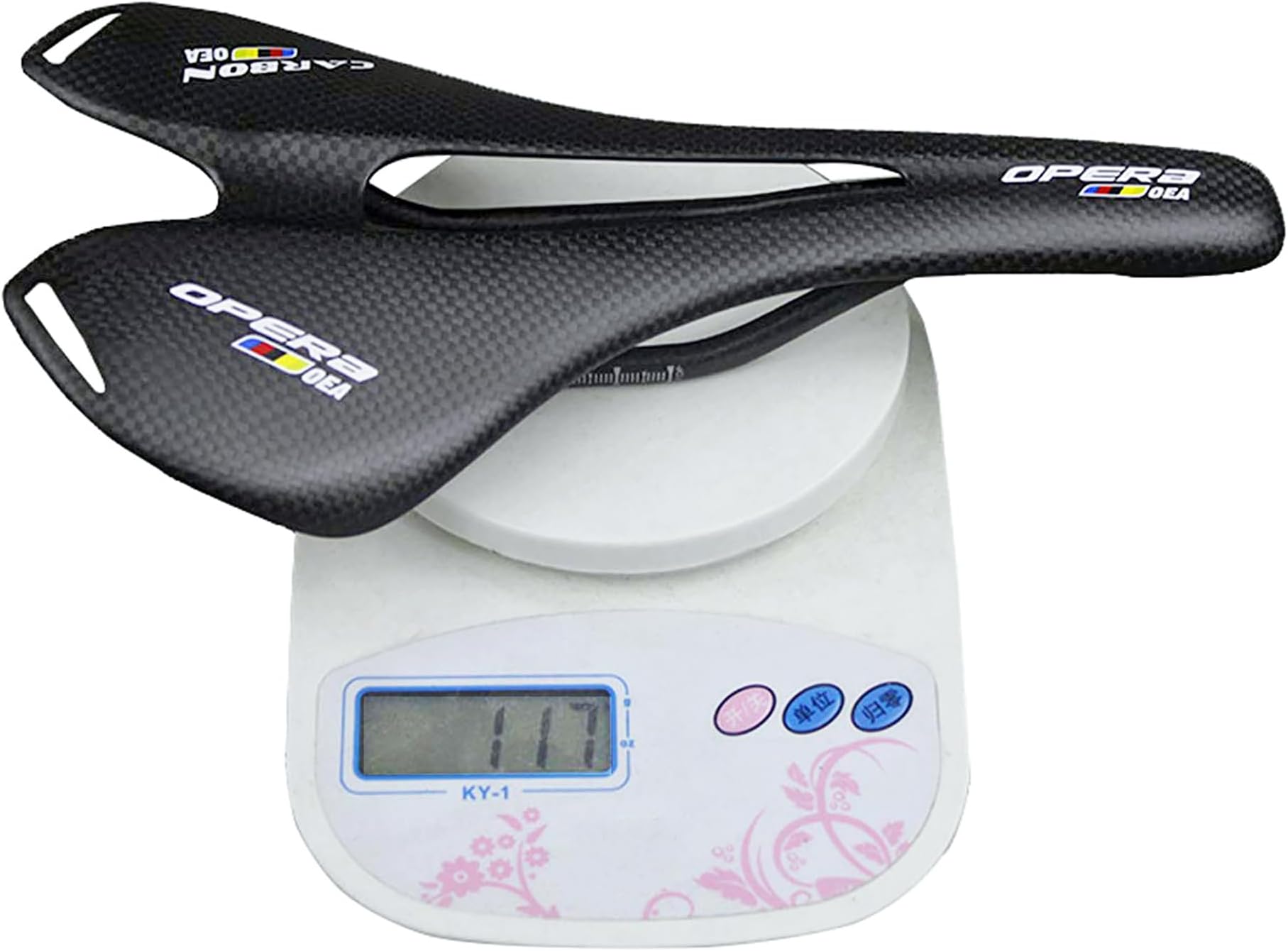 TANUP Bike Saddle - Carbon Fiber Bicycle Seat, Lightweight & Super Tough, Mountain Bike, Unisex, Black