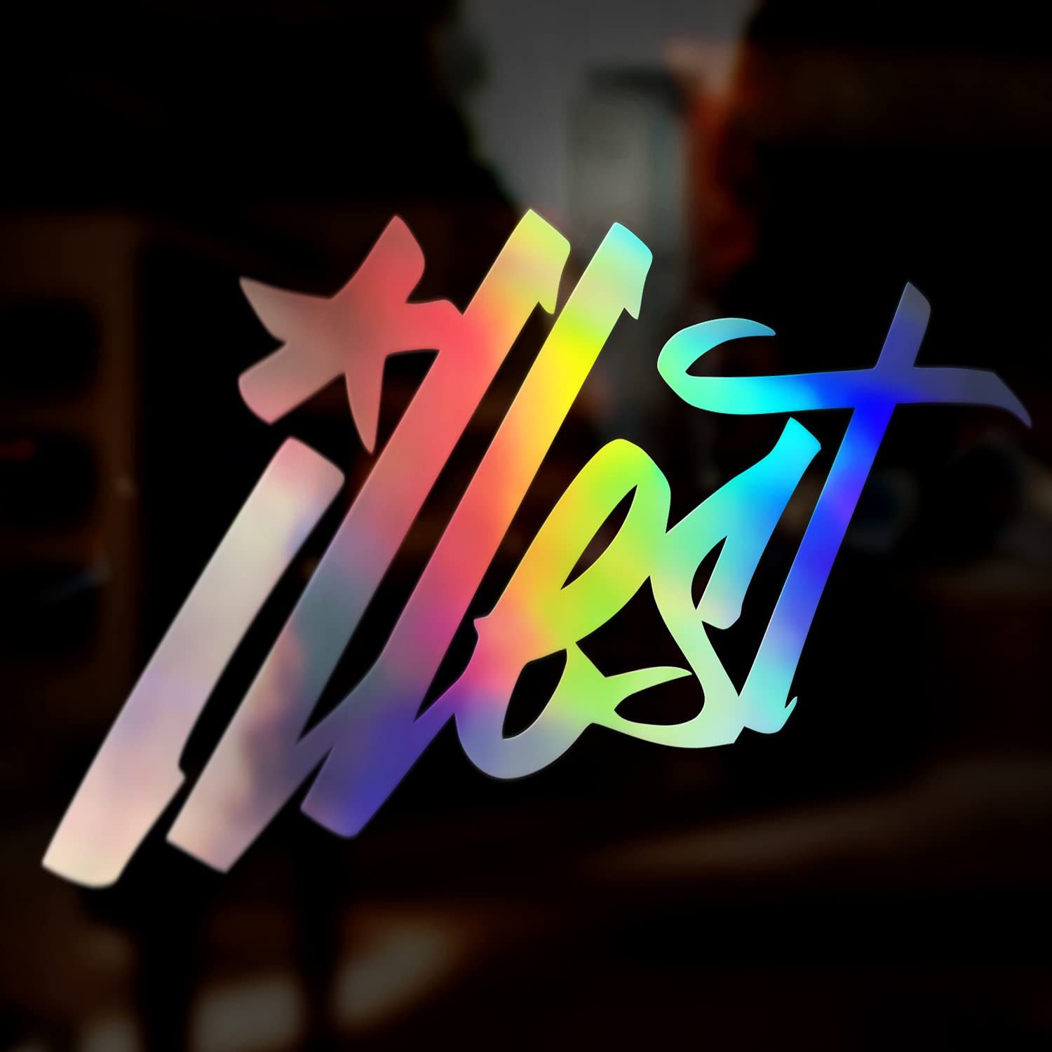 Illest Car Sticker, Vinyl Decal Sticker, Oil Slick Chrome Holographic Iridescent Sticker, Window Bumper, Caravan Sticker, JDM Dub Euro Sticker, 200mm